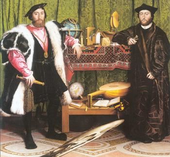 Hans The Younger Holbein : Jean de Dinteville and Georges de Selve